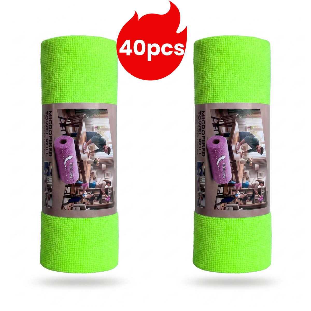 Microfiber Towel Detailing - 40 serviettes de lavage de voiture/25*25cm,