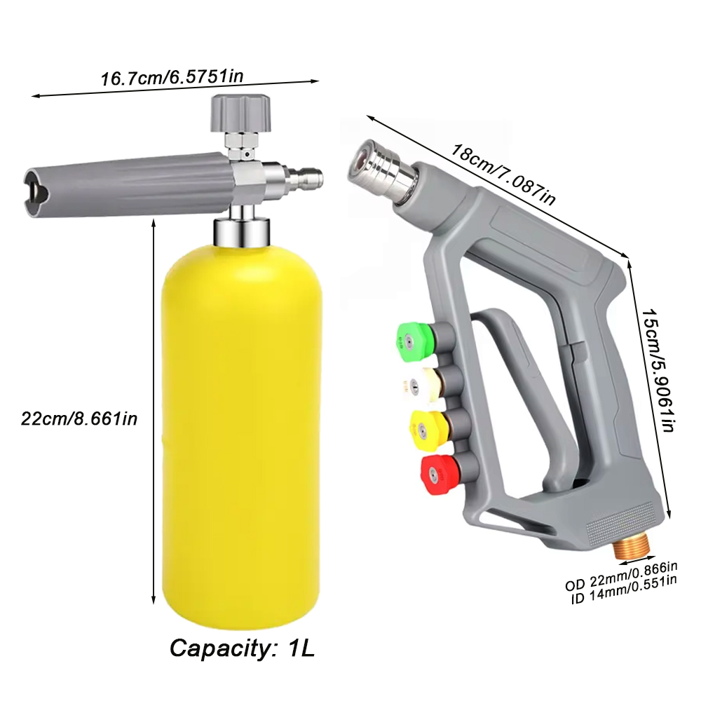 Pistolet à eau de lavage de vo - Foam Cannon Car Wash avis et prix
